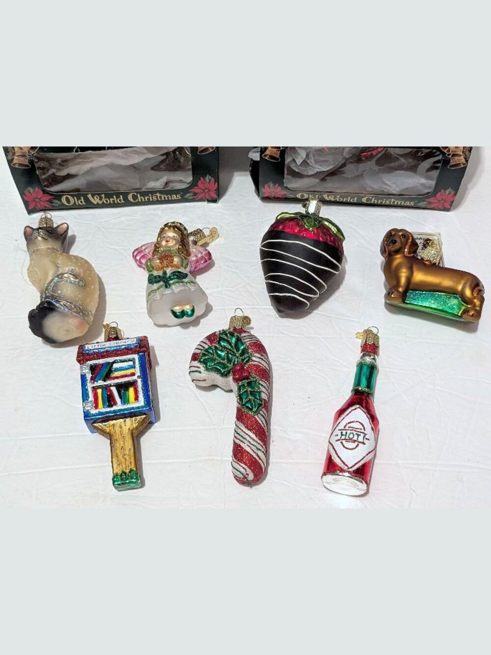 Lot of 7 Old World Christmas Ornaments